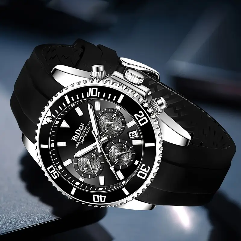 Stylish Olevs Date Watch - Men's Stainless Steel Analog Quartz Wrist Watch with Luminous Dial, Waterproof, Business Casual Style, Perfect for Daily Wear