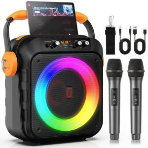 Wireless Speaker with Microphone, Large Speaker, Portable Speaker, Subwoofer, Outdoor Wireless Speaker