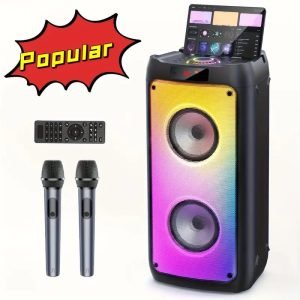 Wireless Speaker with Microphone, Large Speaker, Portable Speaker, Subwoofer, Outdoor Wireless Speaker