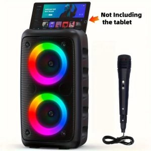 Wireless Speaker with Microphone, Large Speaker, Portable Speaker, Subwoofer, Outdoor Wireless Speaker