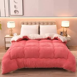Ultra-Soft Quilted Blanket] 1pc Ultra-Soft Quilted Blanket | Lightweight & Portable, Machine Washable, Contemporary Style