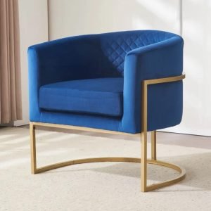 warehouseContemporary Velvet Accent Chair, Upholstered Single Sofa for Living Room