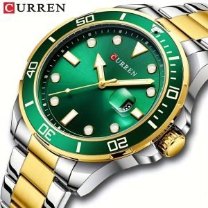 2025 New Elegant Men's Dual Calendar Multifunctional Luminous Steel Strap