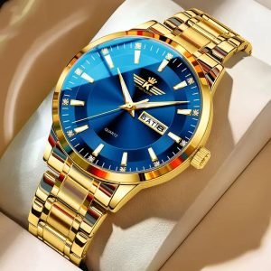 2025 New Elegant Men's Dual Calendar Multifunctional Luminous Steel Strap