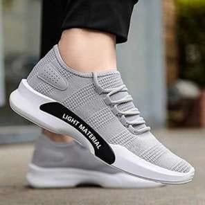 Men'S 2025 Spring High-Top Sneakers - White & Red Casual Fashion Sneakers with Lace-Up Closure, All-Season Outdoor Running Shoes