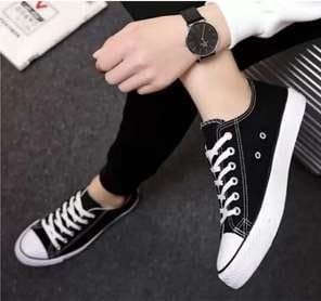 Men'S 2025 Spring High-Top Sneakers - White & Red Casual Fashion Sneakers with Lace-Up Closure, All-Season Outdoor Running Shoes