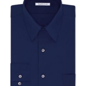 Men's Bigger Fit Wrinkle Free Poplin Solid Dress Shirt