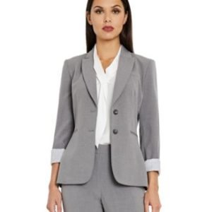 Notched Two-Button Blazer