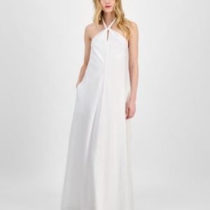 Women's Braided-Neck Maxi Dress, P/XS-XXL, Exclusively at Mivy's