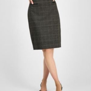 Women's Plaid-Print Slim Pencil Skirt